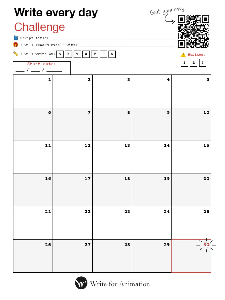 Write Every Day Challenge v.02 | PDF