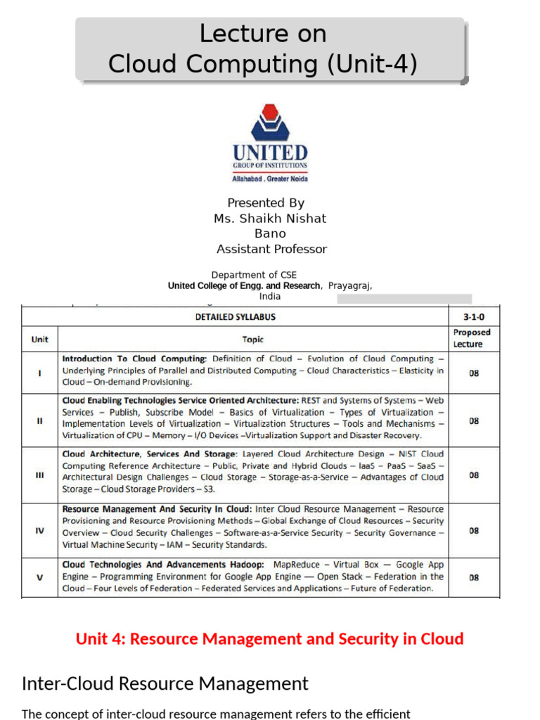 Inter-Cloud Resource Management Overview | PDF