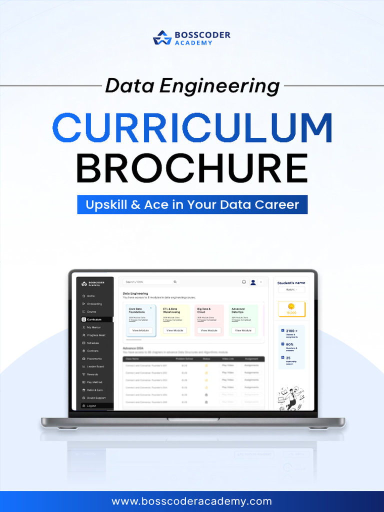 Data Engineering Course Overview | PDF | Mentorship | Data Warehouse