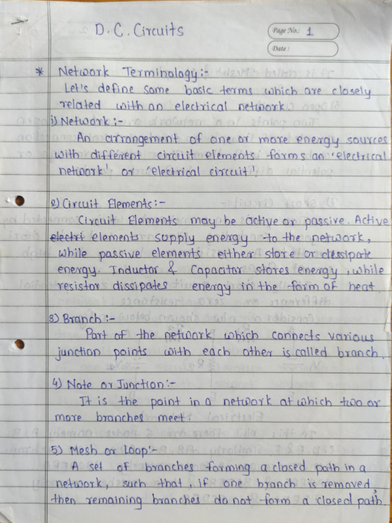 Unit 1. DC Circuit | PDF
