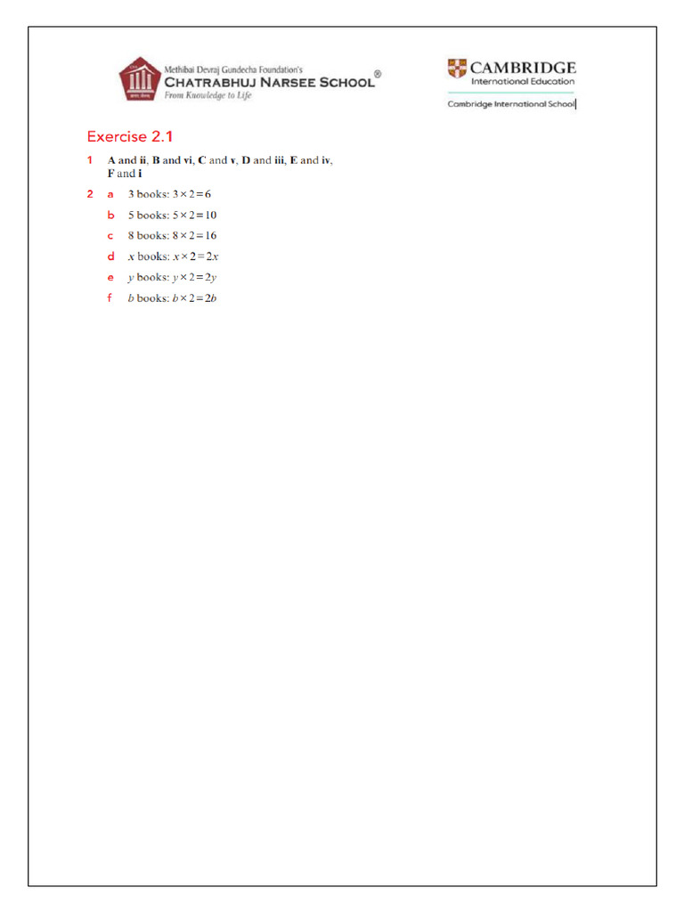 G-7 Unit 2 Expressions Workbook Answer Key | PDF