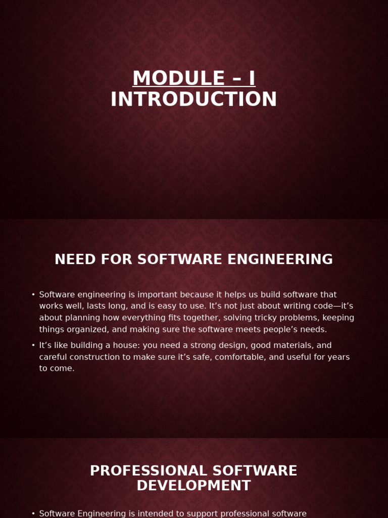 Introduction to Software Engineering Concepts | PDF | Software ...