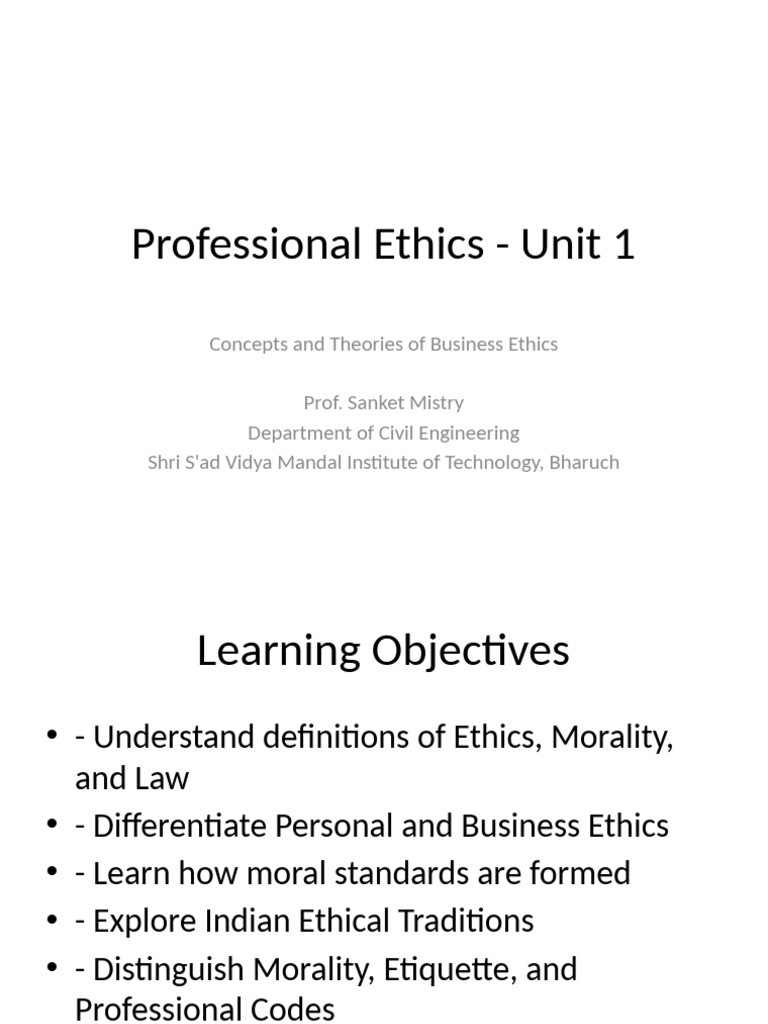 Business Ethics Concepts and Theories | PDF