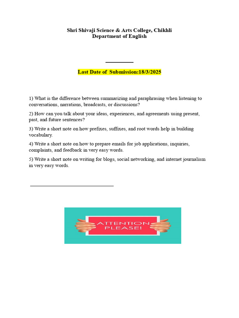 AEC Assignment Sem II B.SC Maths & Bio | PDF