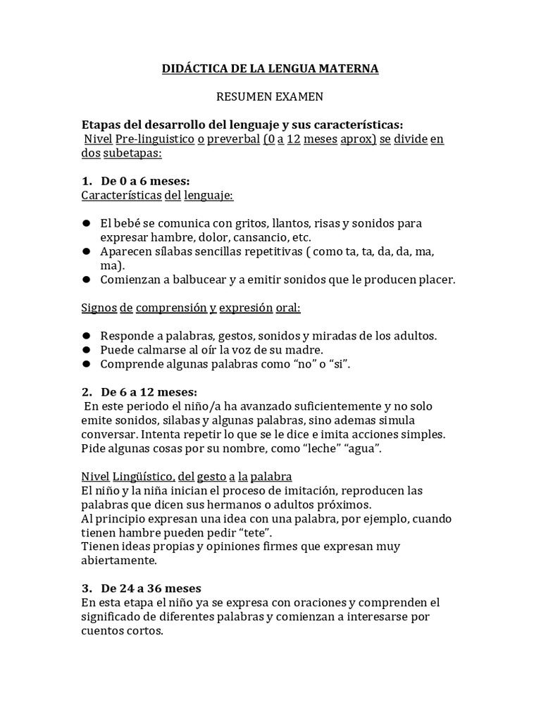 Didáctica de La Lengua Materna | PDF | Palabra | Sílaba