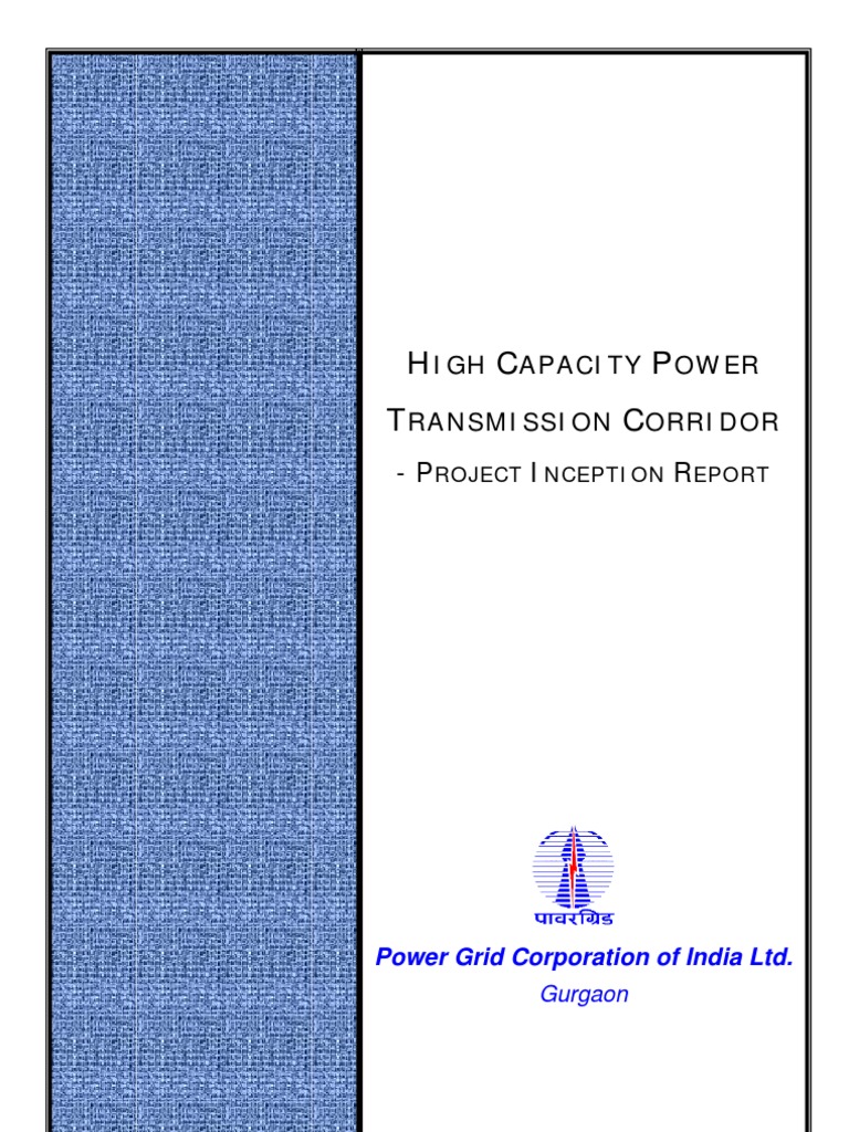 Project Inception Report - High Capacity Power Transmission Corridor ...