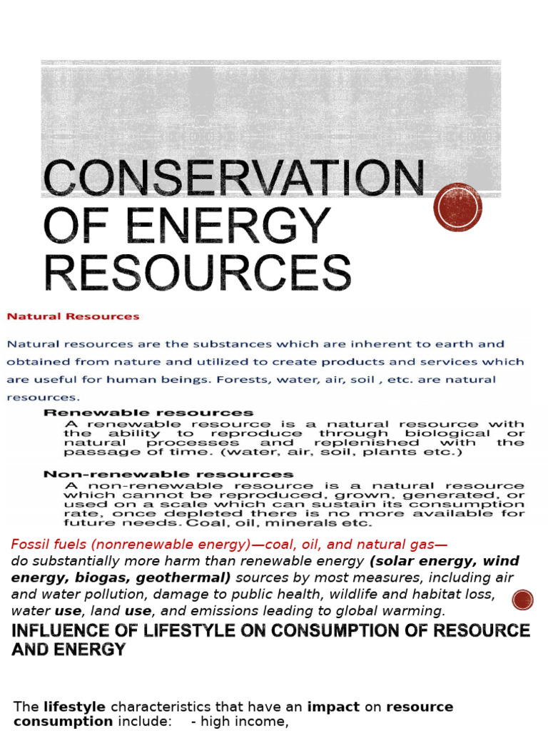 Impact of Fossil Fuels vs. Renewables | PDF | Energy Conservation ...