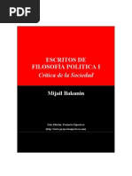 Escritos de Filosofia Politica 1 - Bakunin