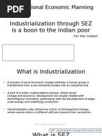 Download Industrialization through SEZ is a boon to the Indian poor by zydeco14 SN9319576 doc pdf