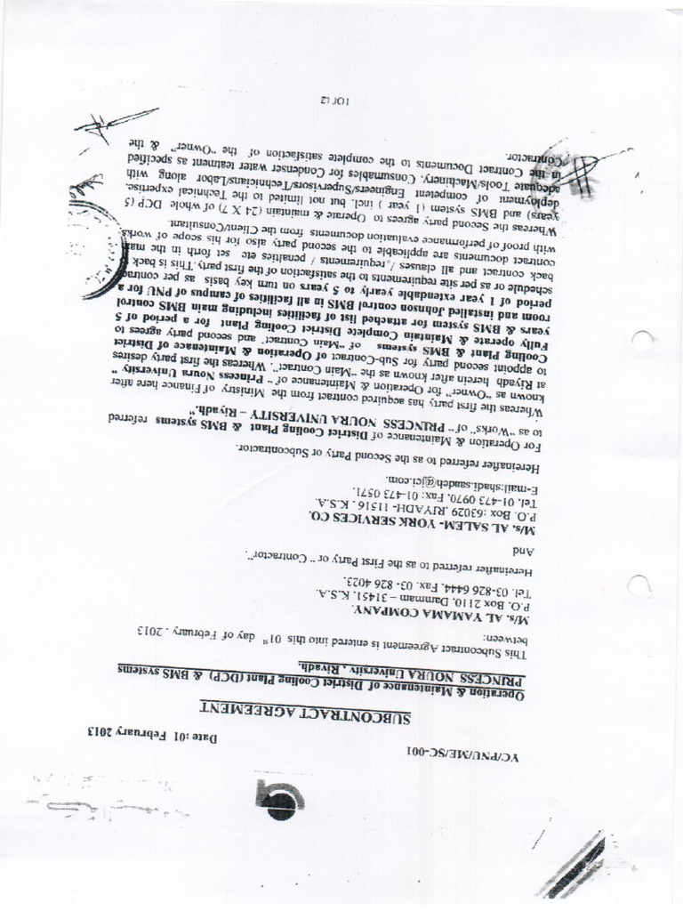 AYC & JCI Contract | PDF