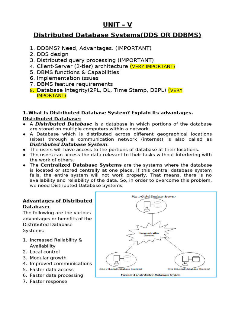 5 - UNIT Rdbms | PDF | Databases | Client–Server Model