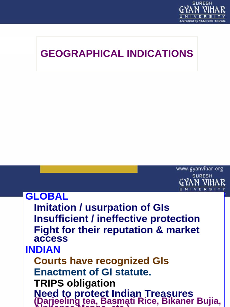 Geographical Indication | PDF | Trademark | Justice