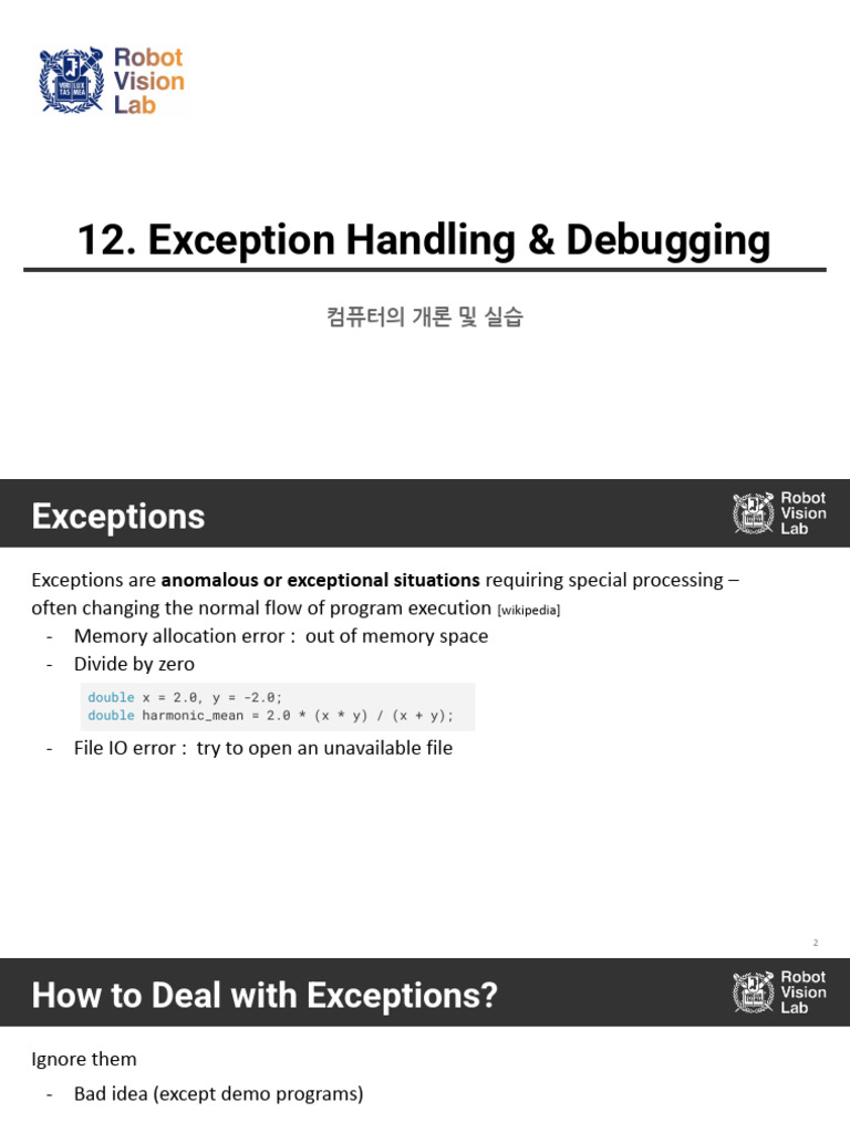 Exception Handling in C++ Explained | PDF | Namespace | Software