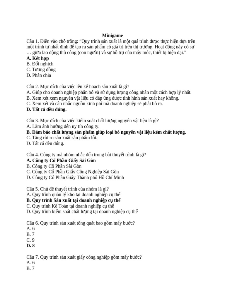 Mini Game | PDF