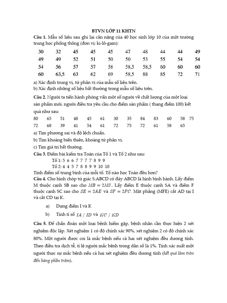 BTVN L P 11 KHTN | PDF