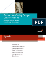 Production Casing Design Considerations