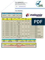 Jadual Penerbangan JUN 21 - JUL 04 2012