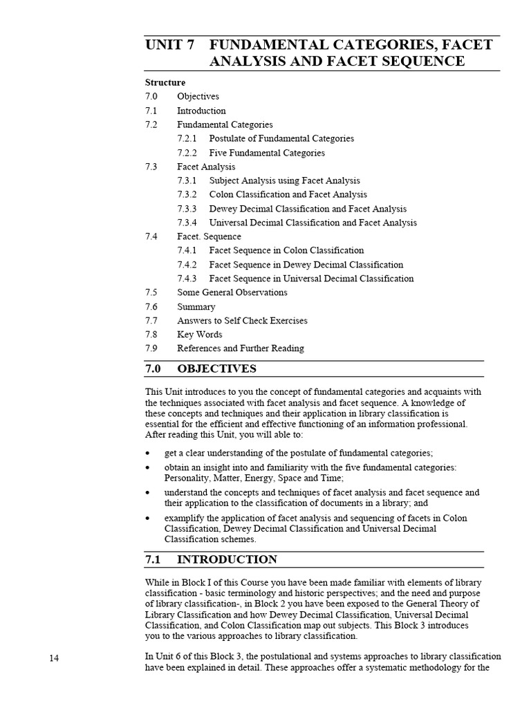 Five Fundamental Categories in Classification | PDF