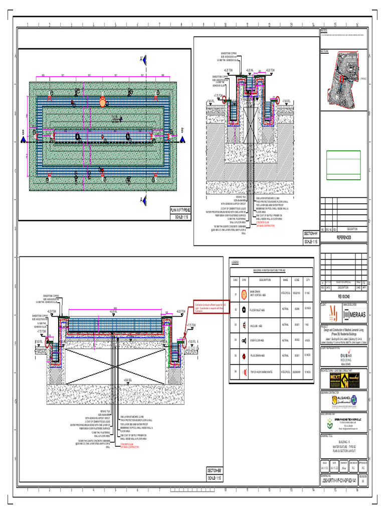 Water Feature Design Plan for Building-09 | PDF | Secondary Sector Of ...