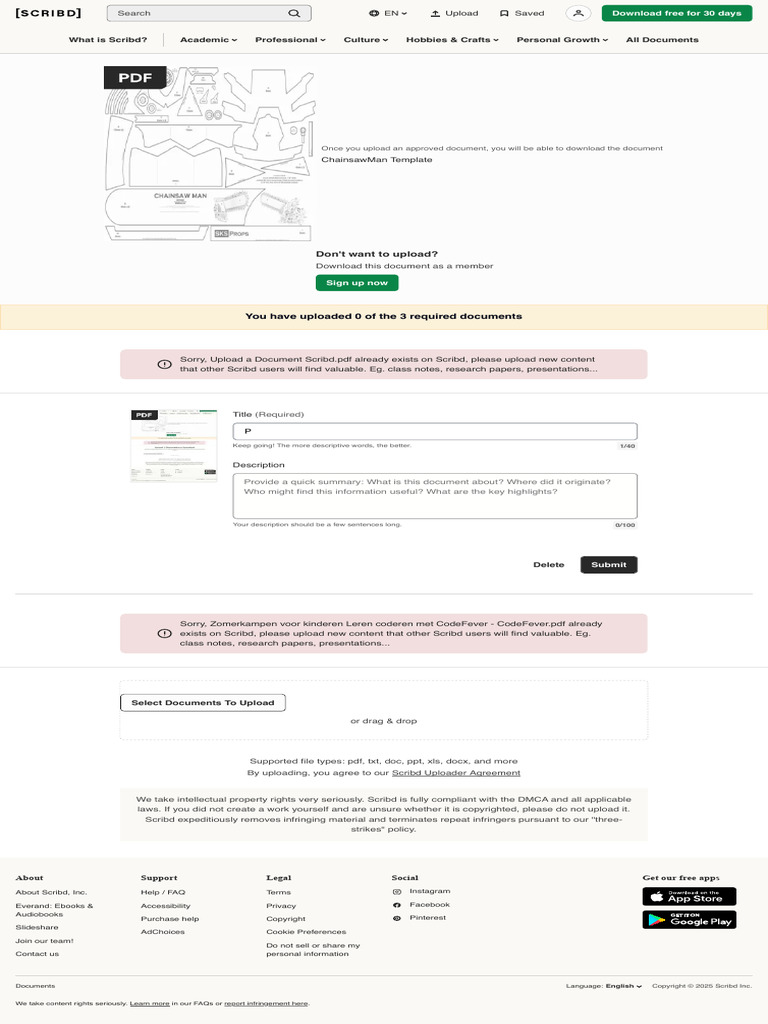 Upload and Manage Documents on Scribd | PDF | Scribd