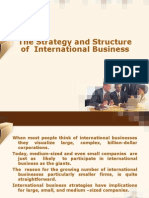 The Strategy and Structure of International Business