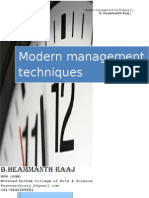 40311284 Modern Management Techniques