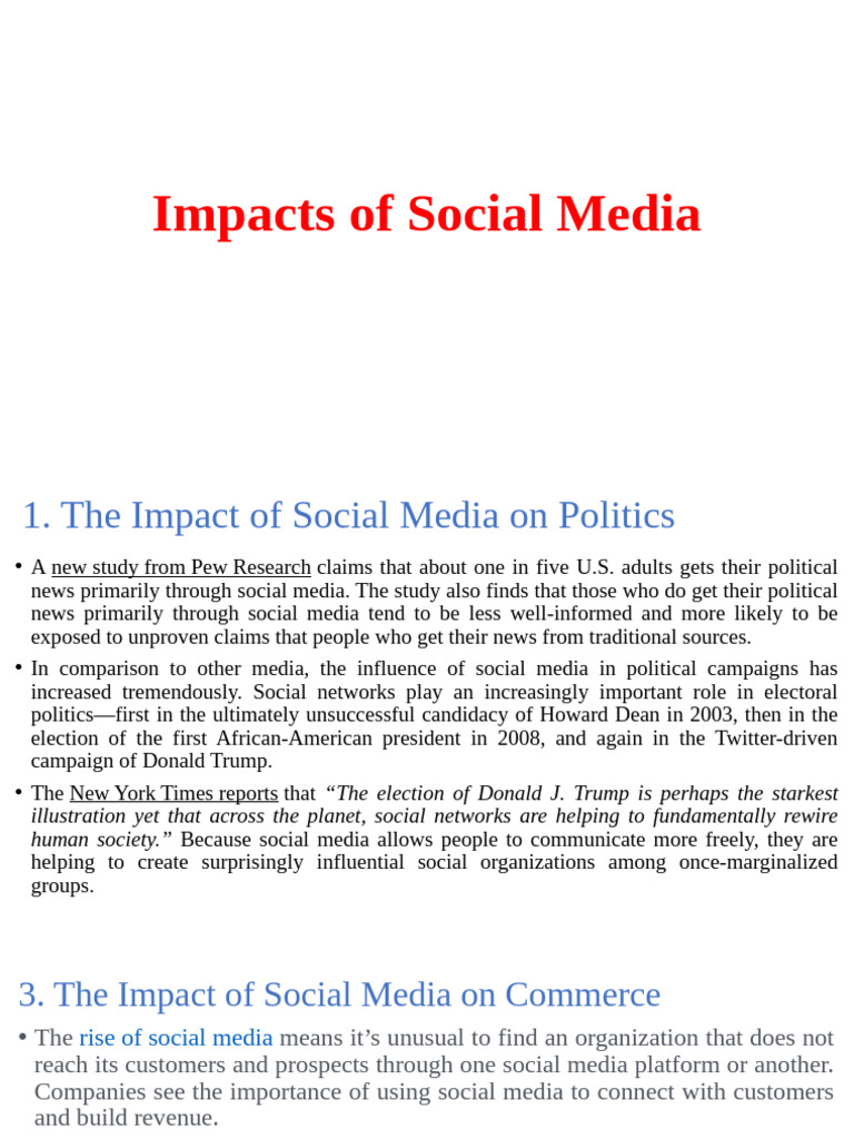 Effects of Social Media on Society | PDF | Cyberbullying | Social Media
