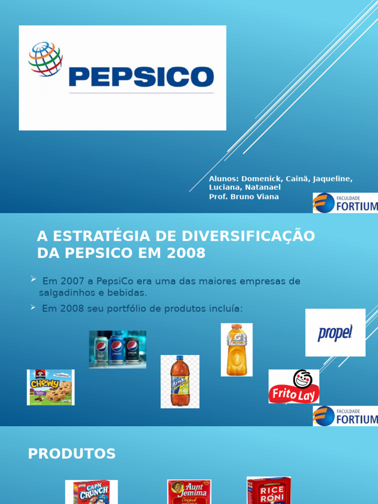 Diversificação da PepsiCo em 2008 | PDF