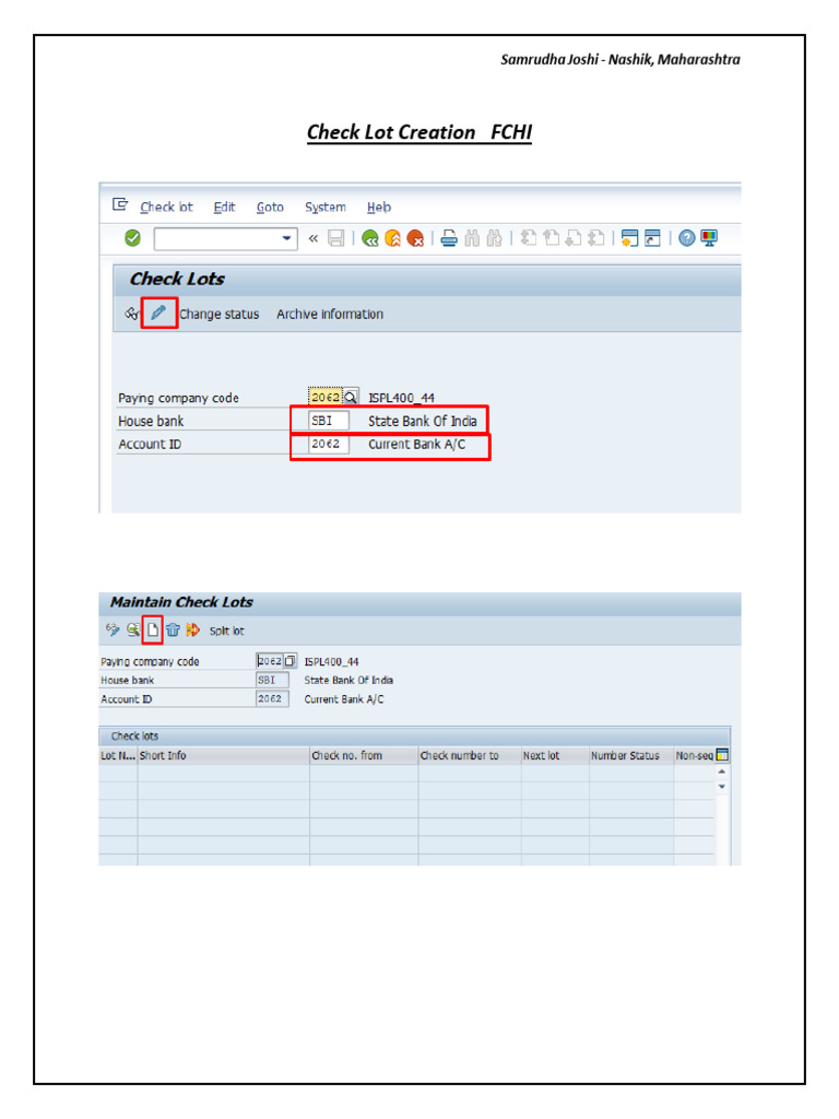 Check Lot Creation1701009152 | PDF
