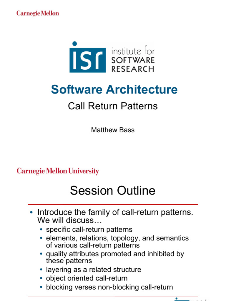 Understanding Call-Return Patterns | PDF | Class (Computer Programming ...