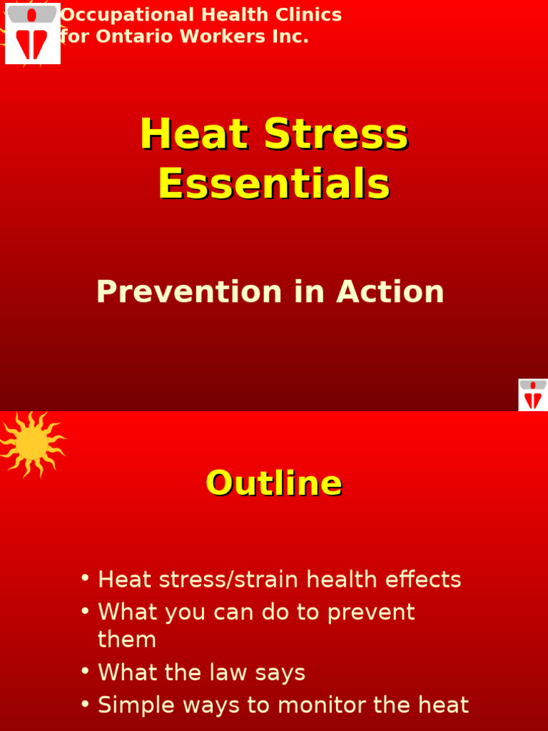 Heat Stress Prevention and Management Guide | PDF | Hyperthermia ...