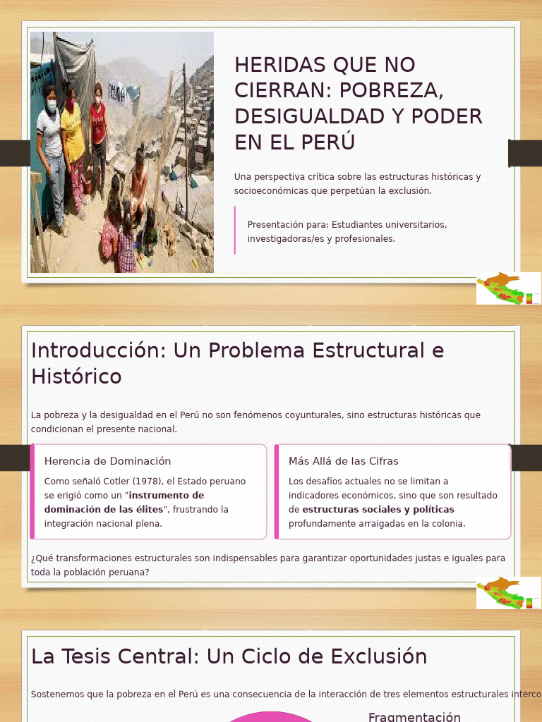 Pobreza y Desigualdad en el Perú | PDF | Pobreza | Pobreza e indigencia