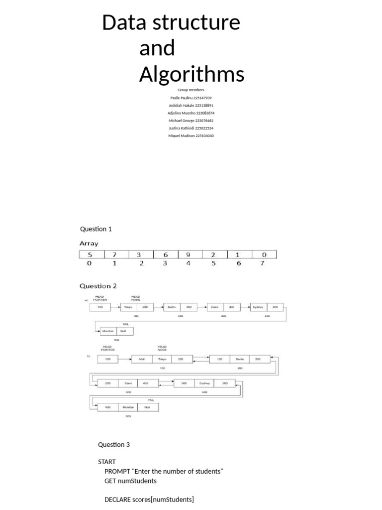 Data Structure and Algorithms | PDF