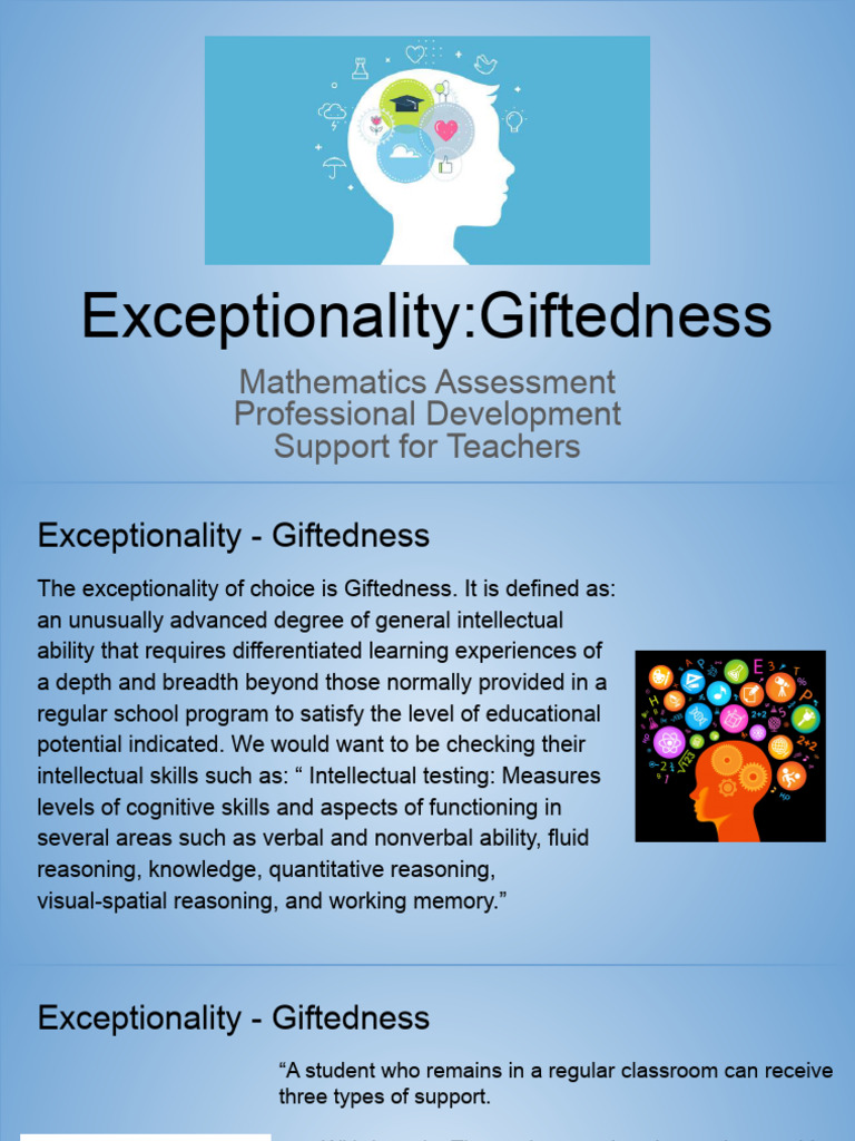 Exceptionality: Giftedness | PDF | Educational Assessment ...