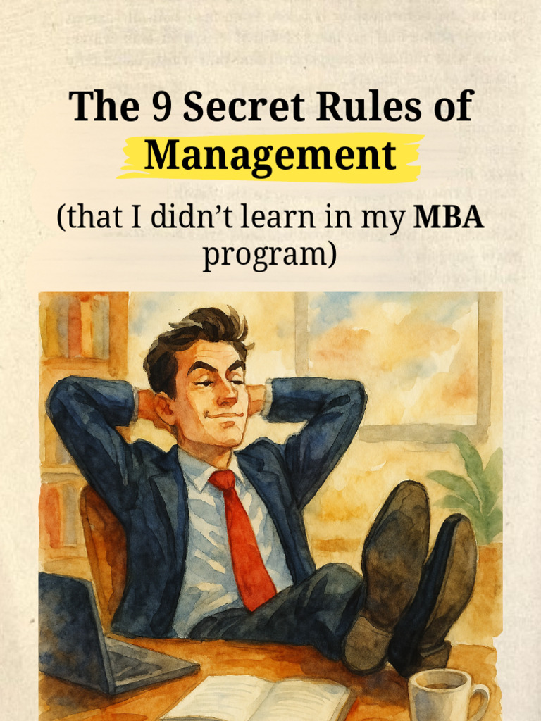 9 Secret Rules of Management 1753709784 | PDF