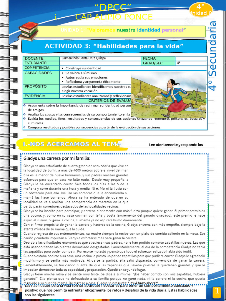 Habilidades para la Vida en Secundaria | PDF | Autoestima | Las emociones