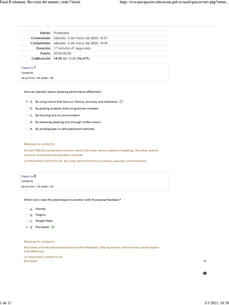 Effective Strategies for Speaking Assessment | PDF | Fluency | Vocabulary