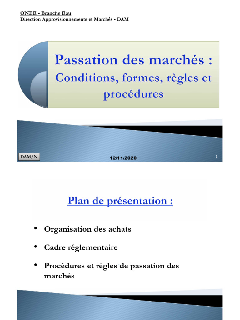 Règlement des Achats de l'ONEE | PDF | Business