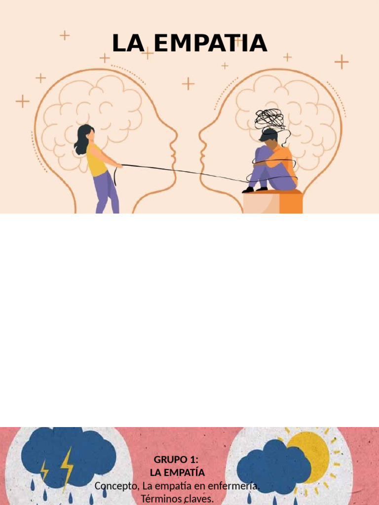 La Empatía en Enfermería y Psicología | PDF | Empatía | Las emociones