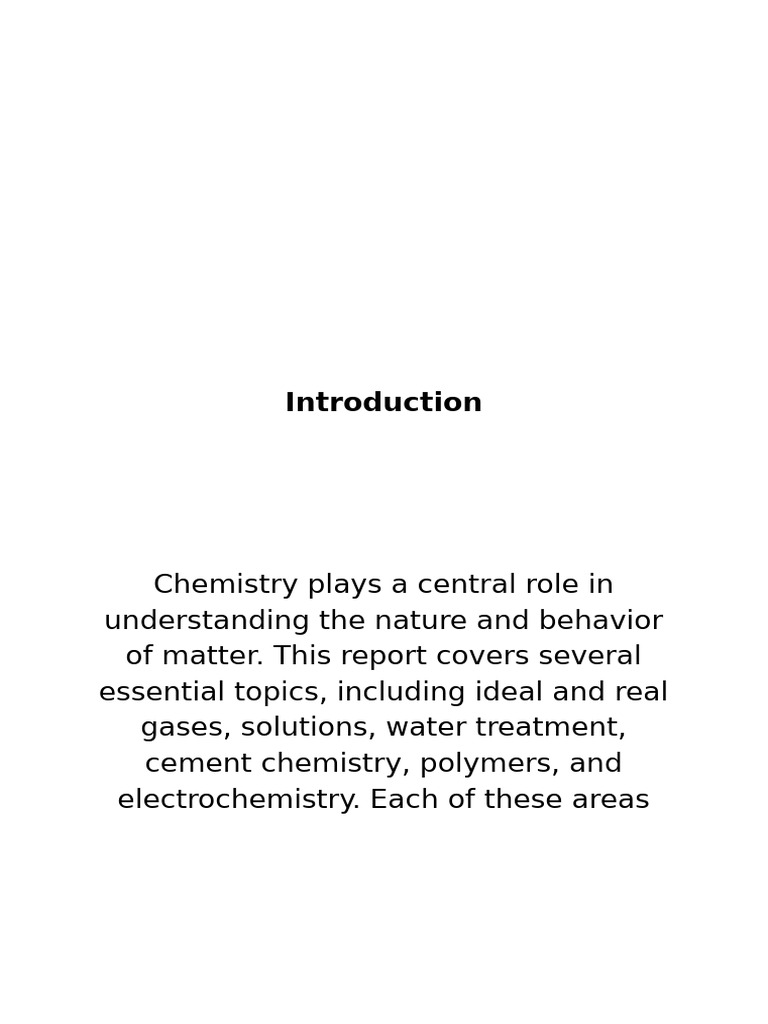 Key Topics in Engineering Chemistry | PDF | Electrochemistry | Polymers