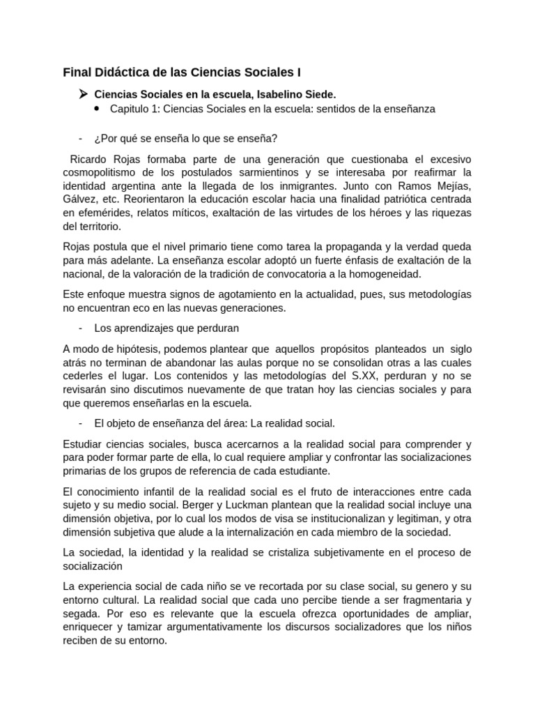 Didáctica de Ciencias Sociales en la Escuela | PDF | Nación | Américas