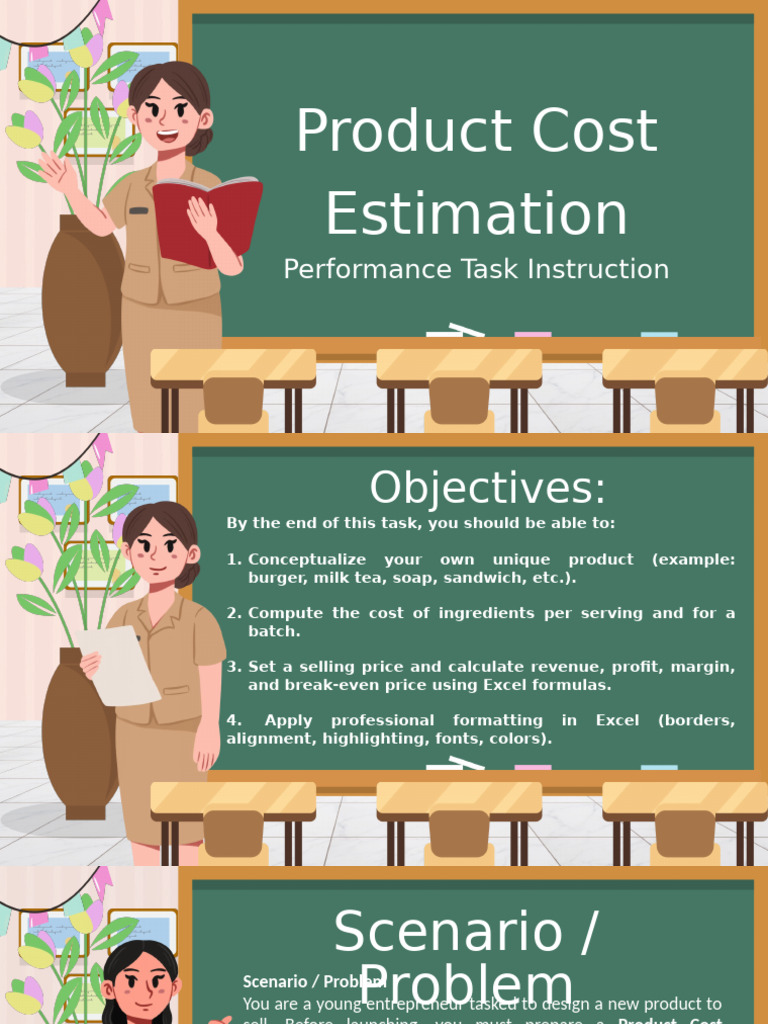 Product Cost Estimation Guide | PDF | Microsoft Excel