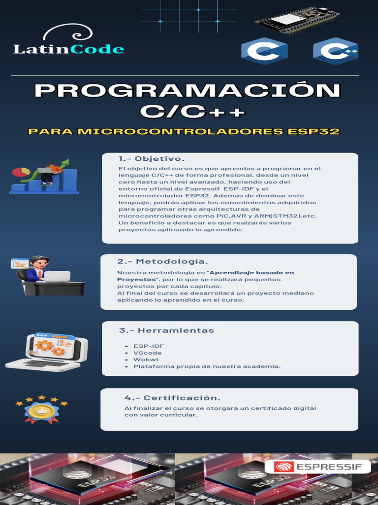 Curso de Programación C/C++ para ESP32 | PDF | Puntero (Programación de ...