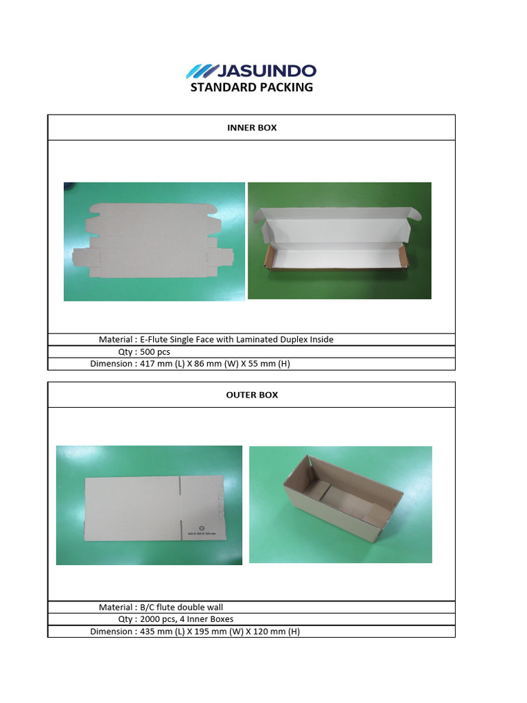 Standard Packing Pdf