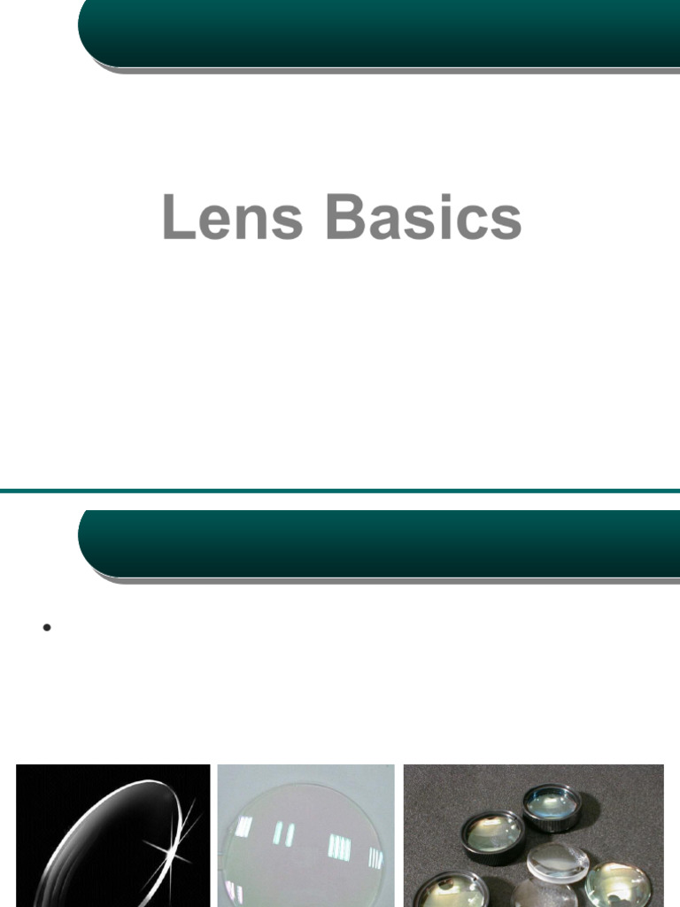 Understanding Lens Types and Image Formation | PDF | Optics ...