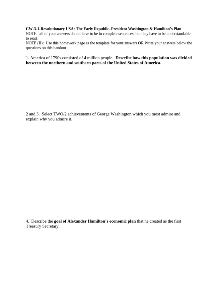 CW-3-1-RevUSA-EarlyRepublic%E2%80%93Washington+%26+Hamilton | PDF
