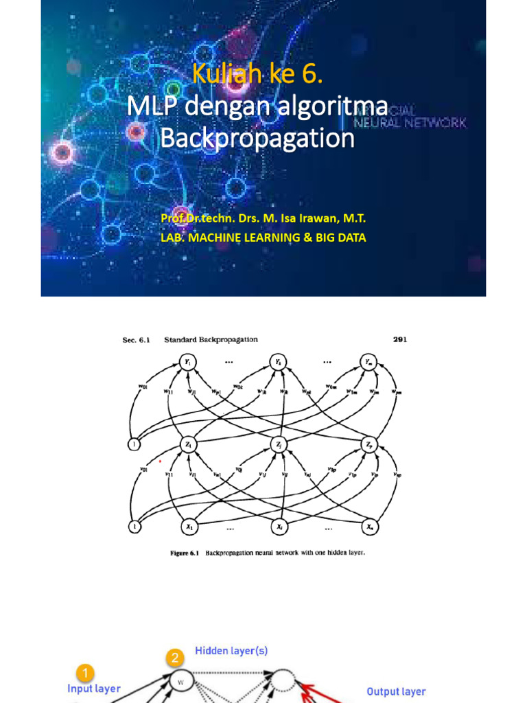MLP dan Backpropagation dalam Deep Learning | PDF