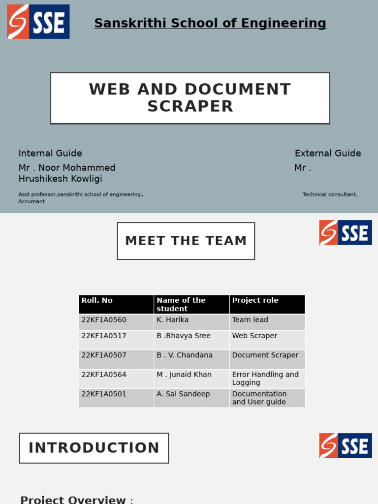 Web and Document Scraper Guide | PDF | Data | Data Management