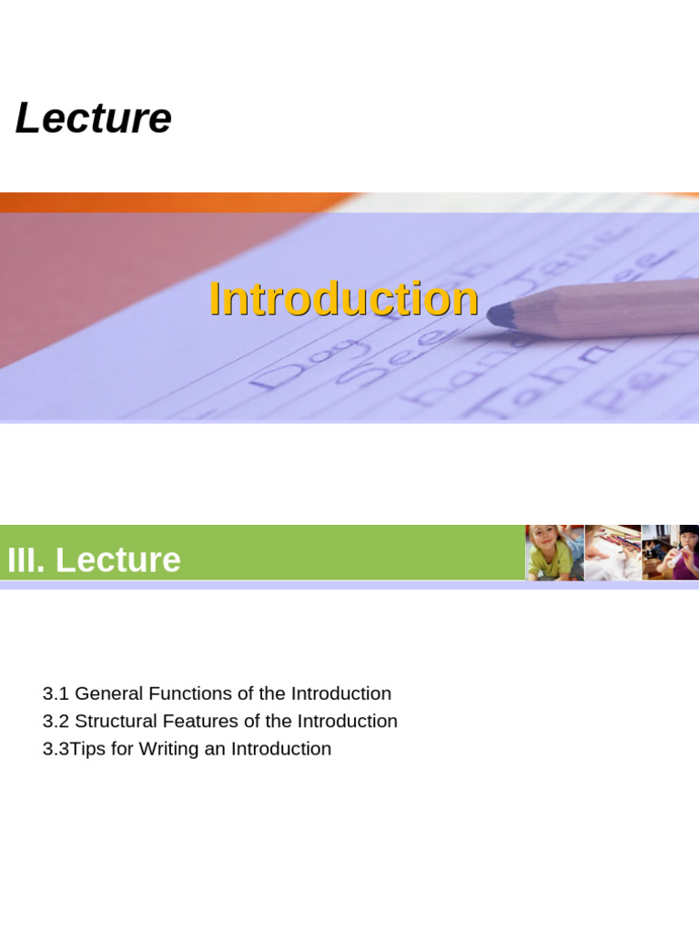 Functions and Features of Introductions | PDF | Second Language ...