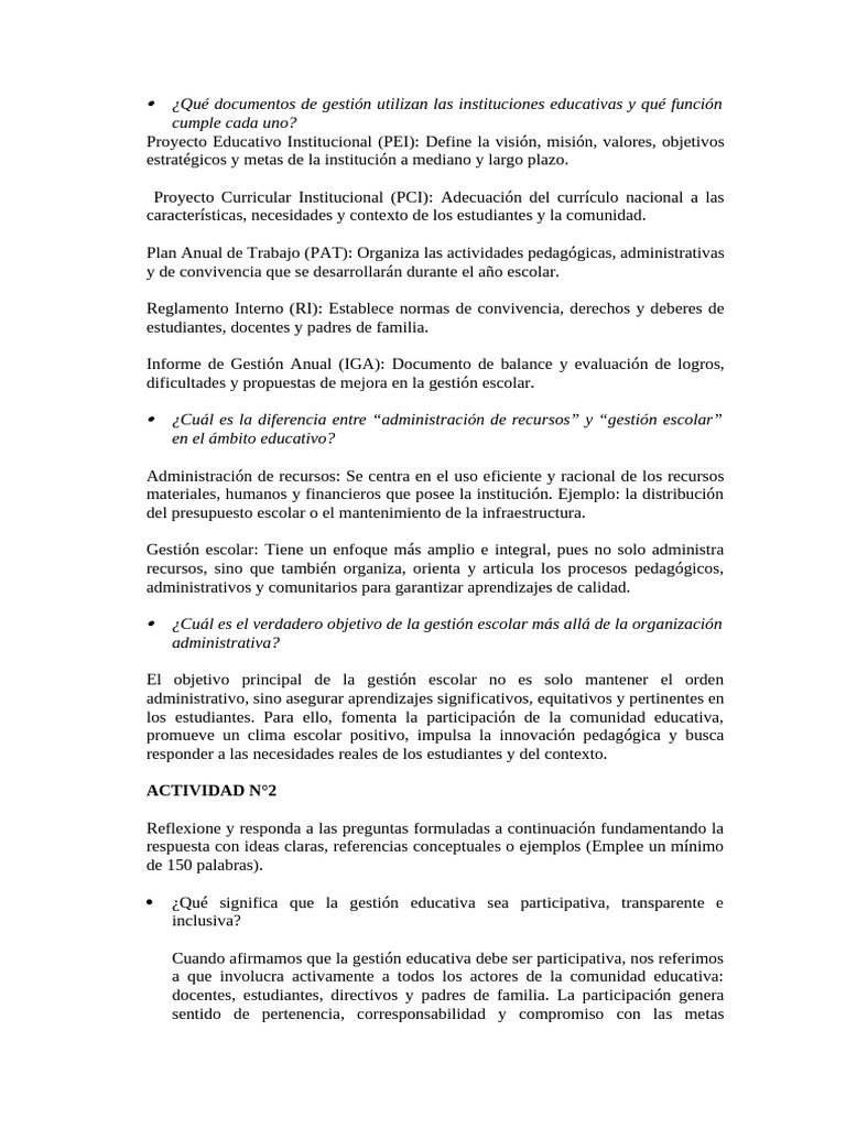 Documentos y Gestión Escolar Efectiva | PDF | Institución | Plan de ...